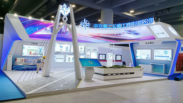 展廳設計裝修公司展覽展臺搭建現(xiàn)場