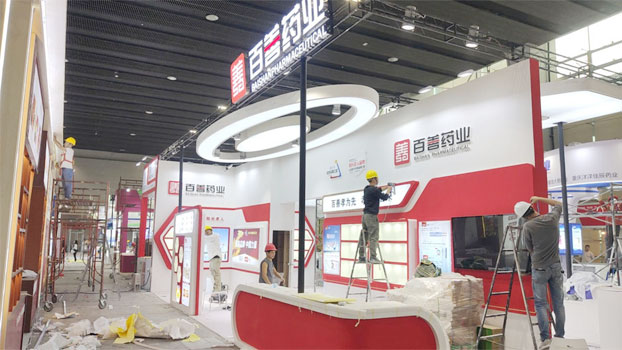 展廳設計裝修公司展覽展臺搭建現(xiàn)場